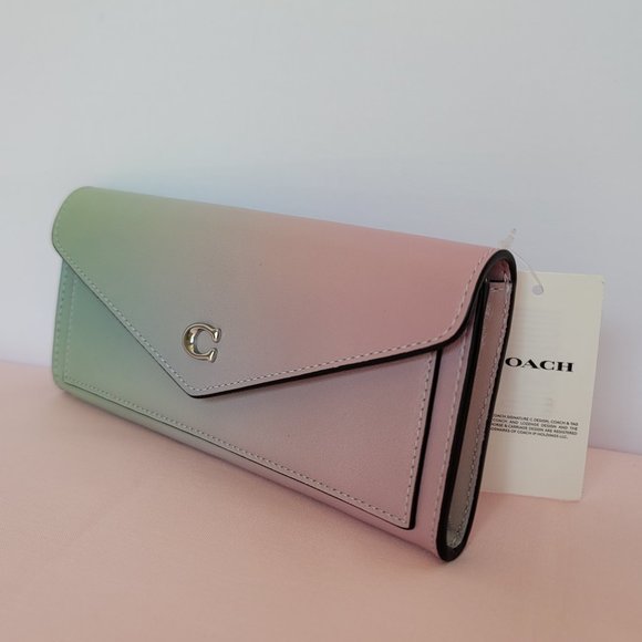 COACH Wyn Ombré Soft Smooth Leather Wallet- Pale Pistachio Multi ⭐🎈 - Picture 5 of 16